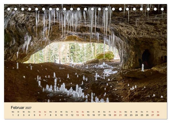 Produktbild: Franken - eine Region voller Naturwunder (Tischkalender 2027 DIN A5 quer), CALVENDO Monatskalender