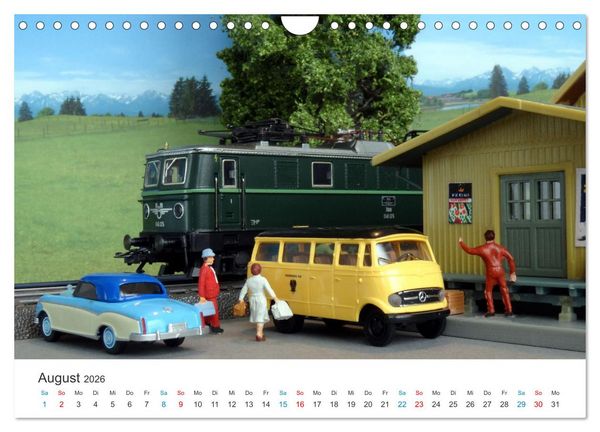 Produktbild: Miniaturbahnen international (Wandkalender 2026 DIN A4 quer), CALVENDO Monatskalender