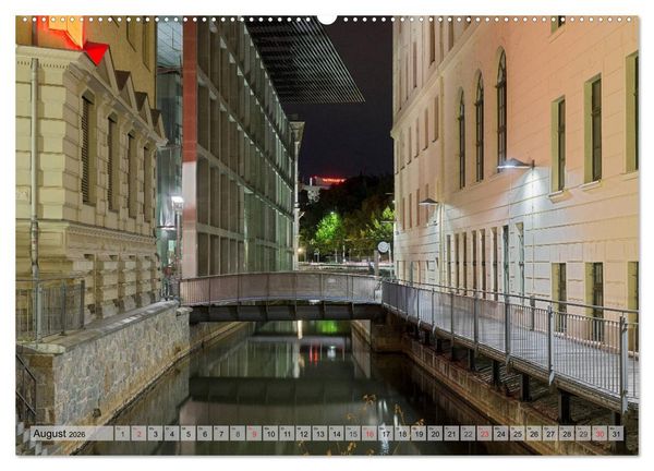 Produktbild: Leipzig - Fotografiert bei Nacht von Michael Allmaier (Wandkalender 2026 DIN A2 quer), CALVENDO Monatskalender