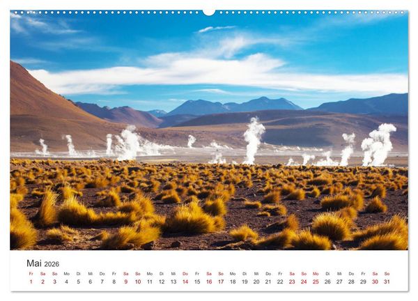 Produktbild: Chile - Das langgestreckte Land. (Wandkalender 2026 DIN A2 quer), CALVENDO Monatskalender