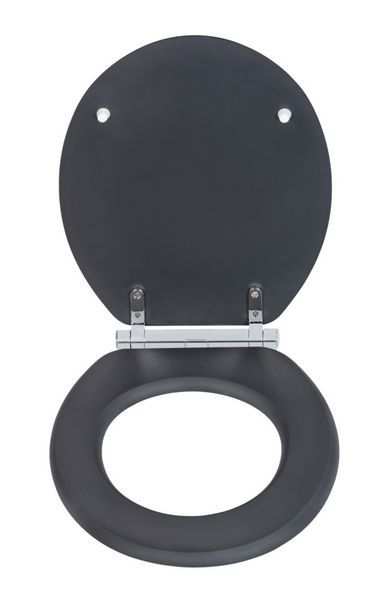 Produktbild: WC-Sitz Mod. Morra Anthrazit Matt, Universalform, aus massivem MDF