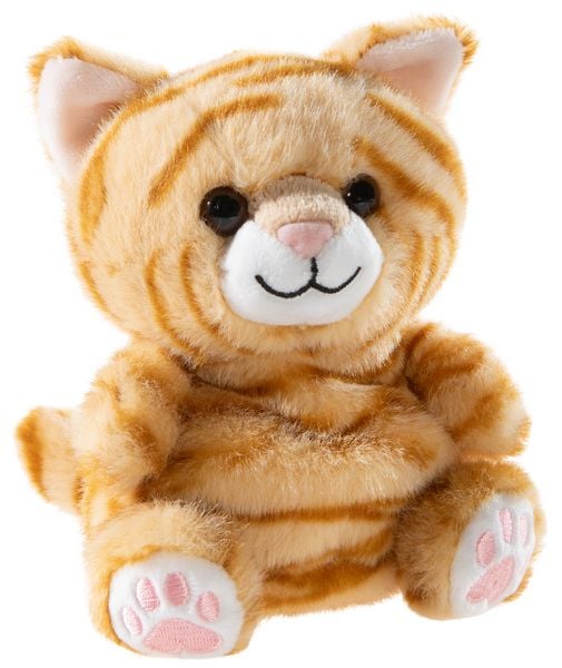 Heunec 160477 - Chagiya Katze gestreift, Antistress-Tier, Plüsch, 13cm