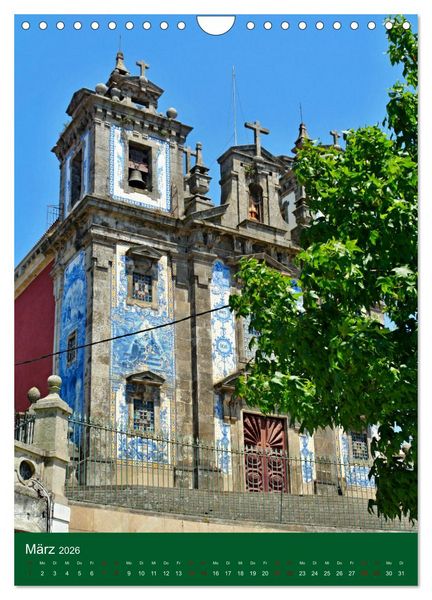 Produktbild: Farbiges Porto (Wandkalender 2026 DIN A4 hoch), CALVENDO Monatskalender