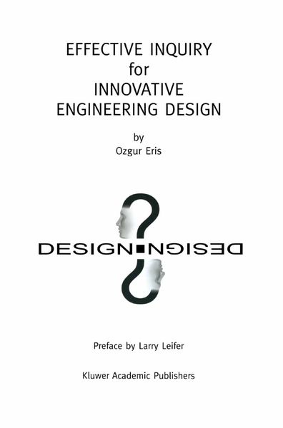 Produktbild: Effective Inquiry for Innovative Engineering Design
