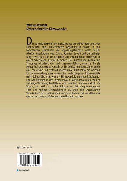 Produktbild: Sicherheitsrisiko Klimawandel