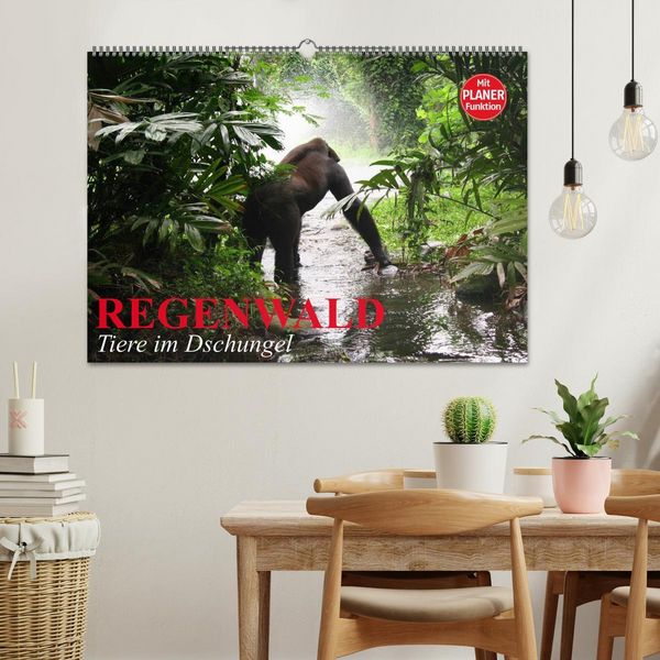 Produktbild: Regenwald. Tiere im Dschungel (Wandkalender 2026 DIN A2 quer), CALVENDO Monatskalender