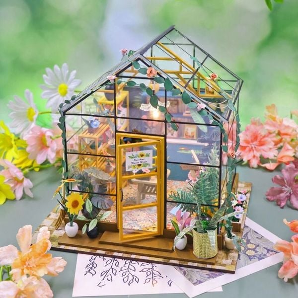 Produktbild: Book Nook DIY B&uuml;cherecke Sonniges Gew&auml;chshaus