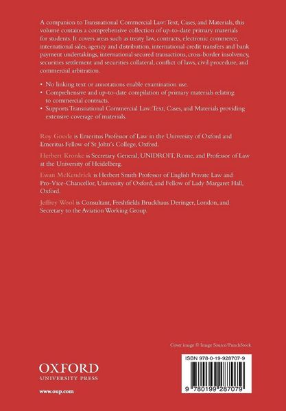 Produktbild: Transnational Commercial Law