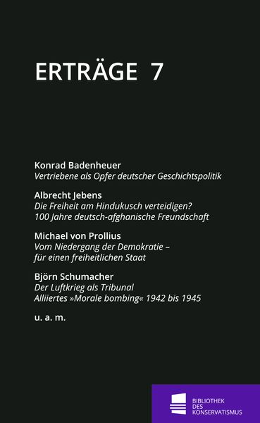 Erträge, Paperback von Konrad Badenheuer , Albrecht Jebens , Michael Prollius , Björn Schumacher , Peter Seidel, Förderstiftung Konservative Bildung