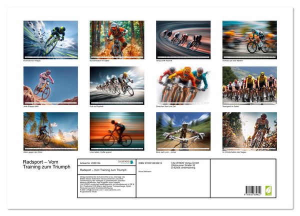 Produktbild: Radsport &ndash; Vom Training zum Triumph (Wandkalender 2026 DIN A2 quer), CALVENDO Monatskalender