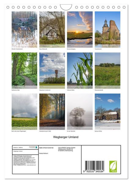 Produktbild: Wegberger Umland (Wandkalender 2026 DIN A4 hoch), CALVENDO Monatskalender