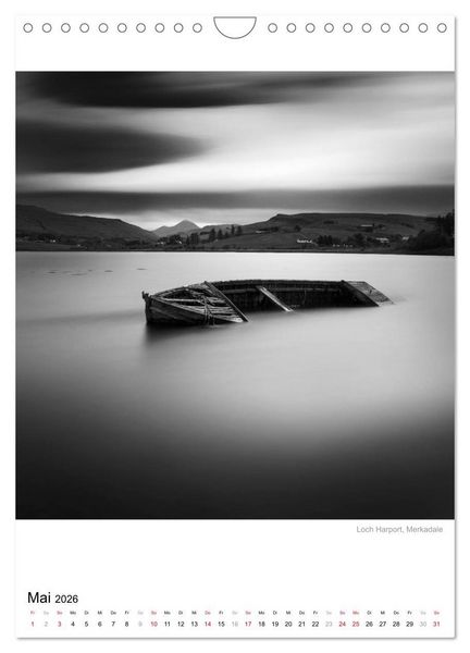 Produktbild: Isle of Skye - Langzeitbelichtungen in Schwarzwei&szlig; (Wandkalender 2026 DIN A4 hoch), CALVENDO Monatskalender