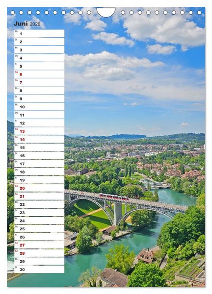 Produktbild: Schweizer Ansichten - Berge, Fl&uuml;sse und Seen in der Schweiz (Wandkalender 2026 DIN A4 hoch), CALVENDO Monatskalender