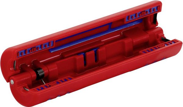 Produktbild: Knipex 16 60 100 SB Kabelentmanteler Geeignet f&uuml;r Koaxialkabel, Rundkabel 4.8 bis 7.5mm