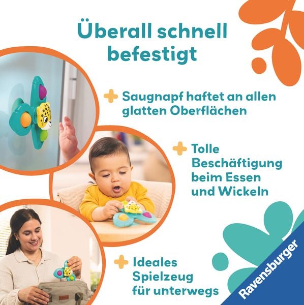 Produktbild: Play+ Pop-it Spinner: Leopard - ab 6 Monate