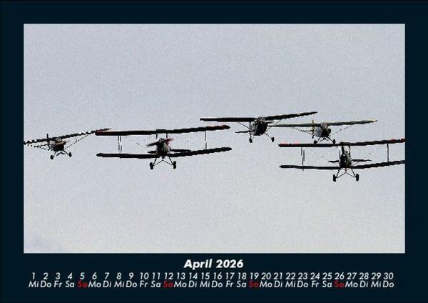 Produktbild: Flugzeuge 2026 Fotokalender DIN A5