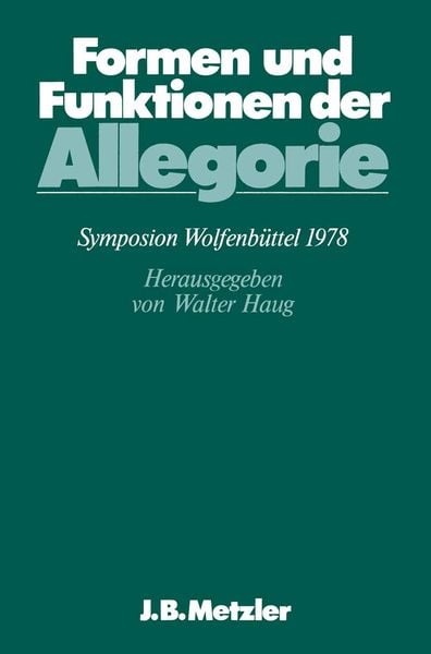 Produktbild: Formen und Funktionen der Allegorie
