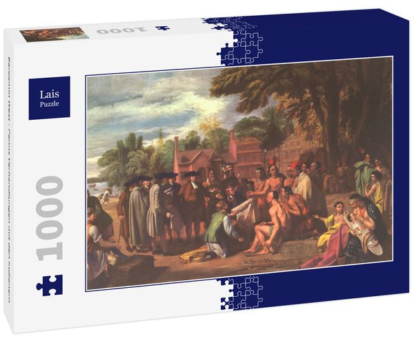 Produktbild: Lais Puzzle Benjamin West - Penns Verhandlungen mit den Indianern 1000 Teile