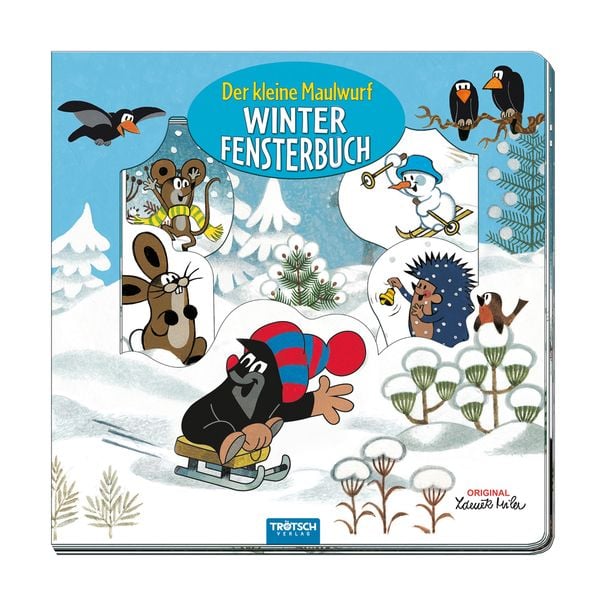 Produktbild: Tr&ouml;tsch Der kleine Maulwurf Winter-Fensterbuch