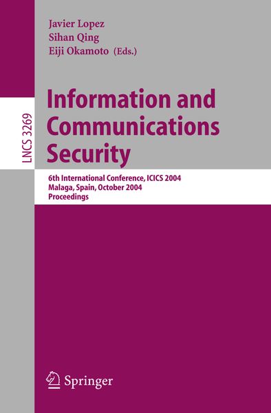 Produktbild: Information and Communications Security