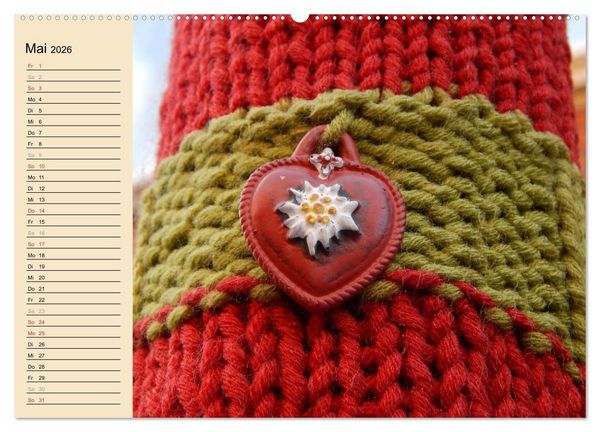 Produktbild: Urban Knitting L&uuml;neburg (hochwertiger Premium Wandkalender 2026 DIN A2 quer), Kunstdruck in Hochglanz