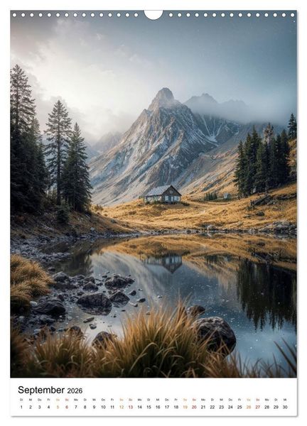 Produktbild: Bergwelten - Berge T&auml;ler Augenblicke (Wandkalender 2026 DIN A3 hoch), CALVENDO Monatskalender