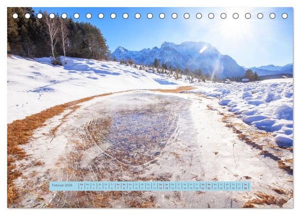 Produktbild: Mittenwald rundherum ein Wintertraum (Tischkalender 2026 DIN A5 quer), CALVENDO Monatskalender