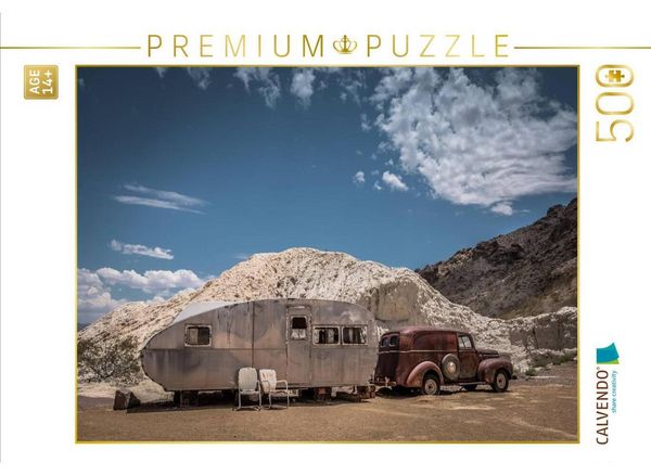 CALVENDO Puzzle Zeitzeugen entlang der Route66 | 500 Teile Lege-Größe 48 × 36 cm Foto-Puzzle für Erwachsene