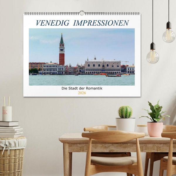 Produktbild: Venedig Impressionen (Wandkalender 2026 DIN A2 quer), CALVENDO Monatskalender