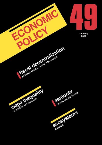 Produktbild: Economic Policy 49