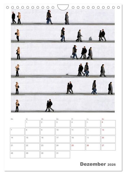 Produktbild: Wall People - Bilderserie von Eka Sharashidze (Wandkalender 2026 DIN A4 hoch), CALVENDO Monatskalender