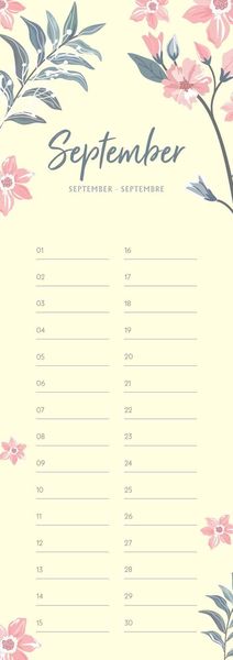 Produktbild: Geburtstagskalender Floral
