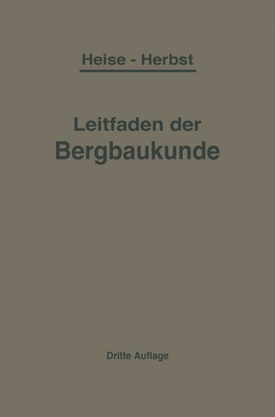 Produktbild: Kurzer Leitfaden der Bergbaukunde