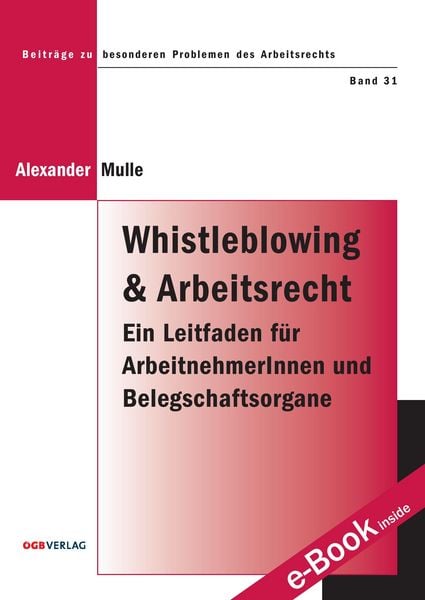 Produktbild: Whistleblowing und Arbeitsrecht