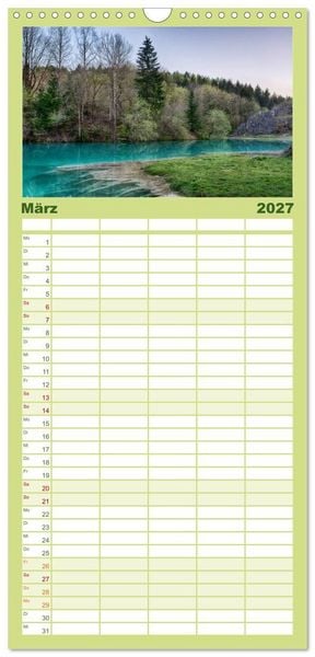 Produktbild: Familienplaner 2027 - Der Harz einfach magisch mit 5 Spalten (Wandkalender, 21 x 45 cm) CALVENDO