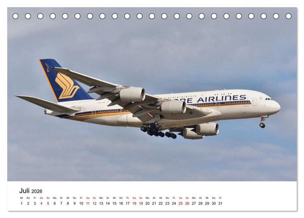 Produktbild: Flugzeuge aller Art (Tischkalender 2026 DIN A5 quer), CALVENDO Monatskalender
