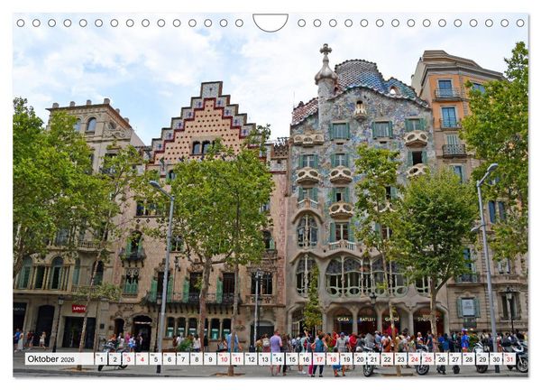 Produktbild: BARCELONA, Traumziel am Mittelmeer (Wandkalender 2026 DIN A4 quer), CALVENDO Monatskalender