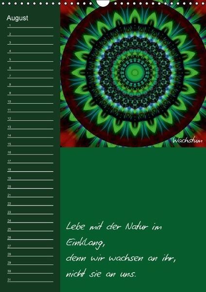 Produktbild: Mandala - Spiegel der Seele / immerw&auml;hrender Geburtstagskalender (Wandkalender immerw&auml;hrend DIN A3 hoch)