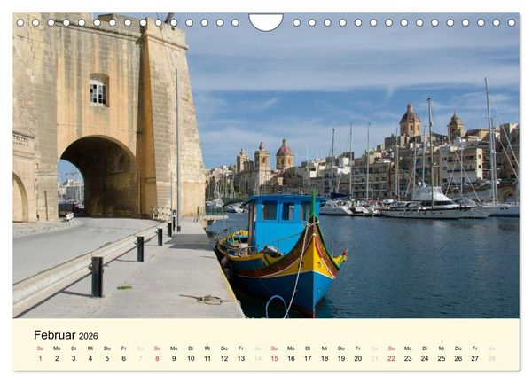 Produktbild: Malta und Gozo, Perlen im Mittelmeer (Wandkalender 2026 DIN A4 quer), CALVENDO Monatskalender