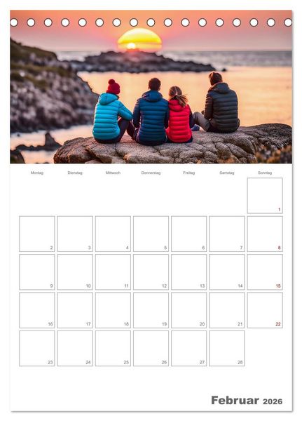 Produktbild: Dein Campingplaner - KI generierte Campingtr&auml;ume (Tischkalender 2026 DIN A5 hoch), CALVENDO Monatskalender