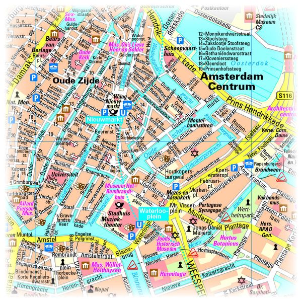 Produktbild: Publicpress Stadtplan Amsterdam 1:14.000