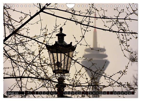 Produktbild: D&uuml;sseldorf - 300mm Perspektiven (Wandkalender 2026 DIN A4 quer), CALVENDO Monatskalender