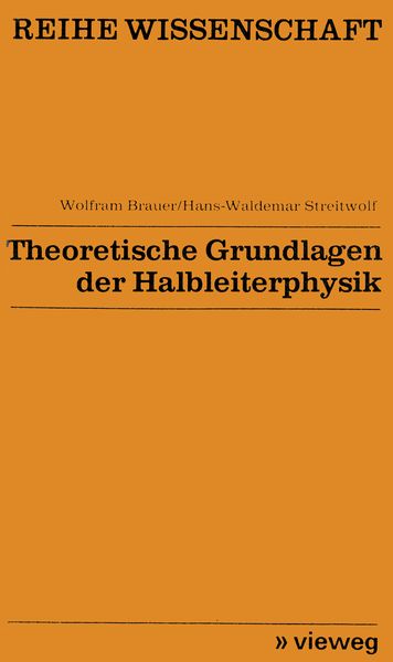 Produktbild: Theoretische Grundlagen der Halbleiterphysik