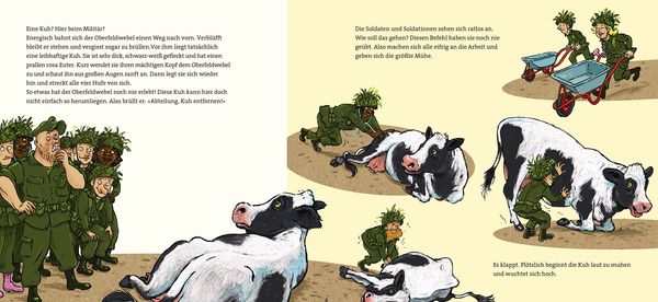 Produktbild: Eine Kuh beim Milit&auml;r