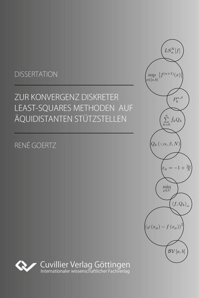 Produktbild: Zur Konvergenz diskreter Least-Squares Methoden auf &auml;quidistanten St&uuml;tzstellen