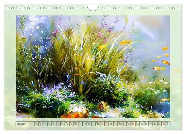 Produktbild: Aquascaping. Malerische Aquariumlandschaften (Wandkalender 2027 DIN A4 quer), CALVENDO Monatskalender