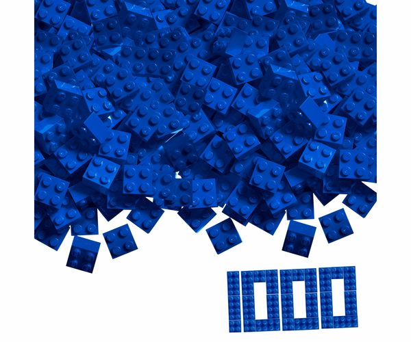 Produktbild: Blox 1000 blaue 4er Steine lose