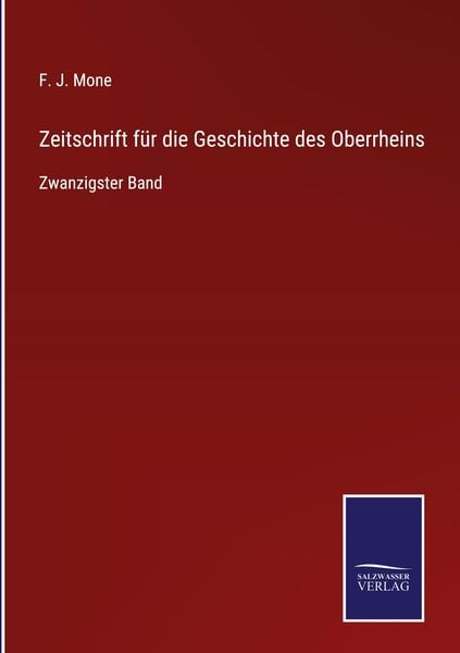 Produktbild: Zeitschrift f&uuml;r die Geschichte des Oberrheins