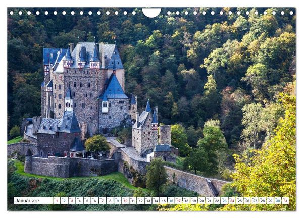 Produktbild: Die sch&ouml;nsten Orte im Moseltal - Von der Burg Eltz bis nach Trier (Wandkalender 2027 DIN A4 quer), CALVENDO Monatskalender