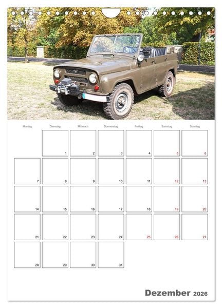 Produktbild: Ost-Oldtimer in Magdeburg (Wandkalender 2026 DIN A4 hoch), CALVENDO Monatskalender